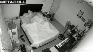 Beautiful blonde girl rides her boyfriend