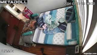 Milf busty Latina rides her husband