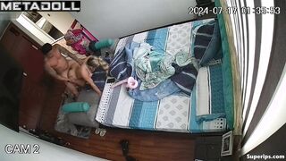 Milf busty Latina rides her husband
