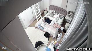 Ukrainian college girl changes her clothes