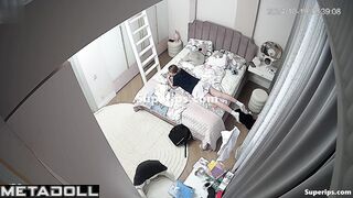 Ukrainian college girl changes her clothes