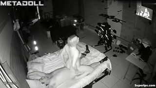 Hot blonde woman rides her husband