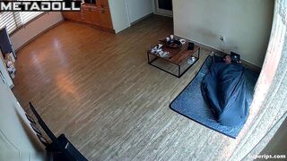 Korean woman masturbates on her bed