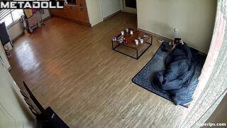 Korean woman masturbates on her bed