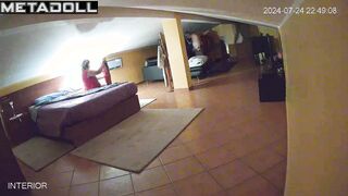 Dirty couple fuck on their bed hard online