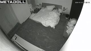 My friend's parents fuck wildly in their bed spy cam record