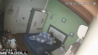 Mom and Dad having sex on their bed hard hidden IP camera