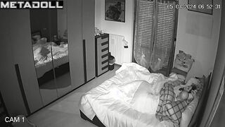 Big tits Italian brunette student girl fucked hard in Morning hidden cam