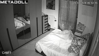 Big tits Italian brunette student girl fucked hard in Morning hidden cam