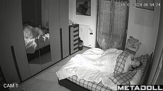 Big tits Italian brunette student girl fucked hard in Morning hidden cam