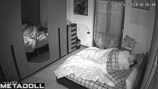 Big tits Italian brunette student girl fucked hard in Morning hidden cam
