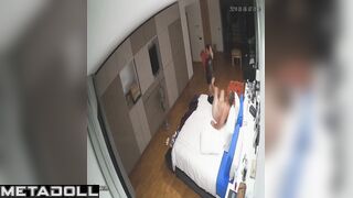 My neighbours having sex on their bed hard hidden camera