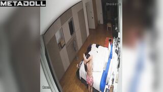 My neighbours having sex on their bed hard hidden camera