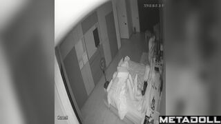 Mature couple fuck in the bedroom hidden IP cam