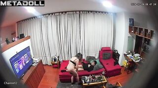 Cheating Italian brunette student girl gets cum inside her pussy hidden cam