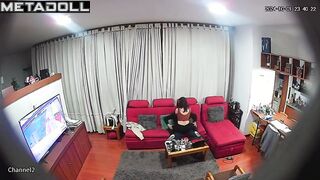 My amazing neighbours having sex in their bed live