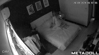 Amateur Romanian couple having sex on their bed hard