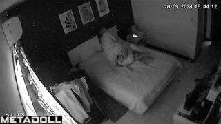Amateur Romanian couple having sex on their bed hard