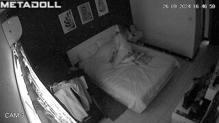 Amateur Romanian couple having sex on their bed hard