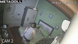 Amazing Canadian couple having sex in their messy room online