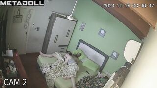 Amazing Canadian couple having sex in their messy room online