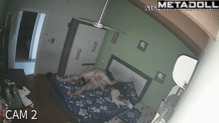 Tanned Spanish brunette mature wife gets fucked brutally voyeur cam