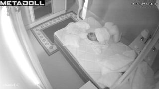 My girlfriend's parents having sex wildly in their bed spy cam