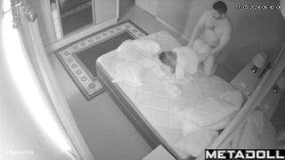 My girlfriend's parents having sex wildly in their bed spy cam