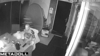 Skinny Israeli blonde mom fucks her husband wildly hidden IP cam