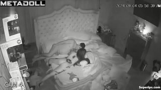 Tattooed Latina girl rides her boyfriend
