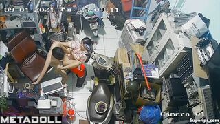 Poor woman girl gets fucked on a chair
