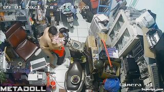 Poor woman girl gets fucked on a chair
