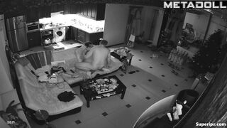 Drunk Russian woman gets fucked on the couch