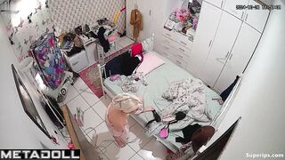 Arab busty girl naked in her room