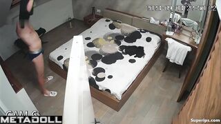 Skinny blonde woman gets fucked all night long