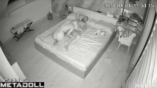 Skinny blonde woman gets fucked all night long