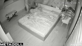Skinny blonde woman gets fucked all night long