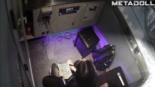 Naughty Korean couple groping each other