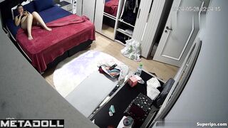 Blonde milf fucks in a strange way