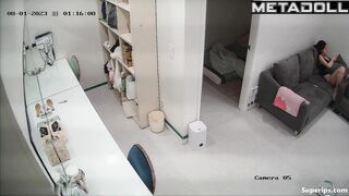 Cute Korean models in the dressing room