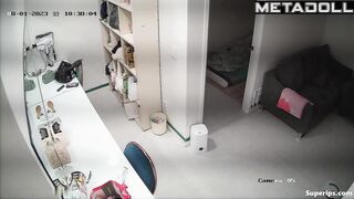 Cute Korean models in the dressing room