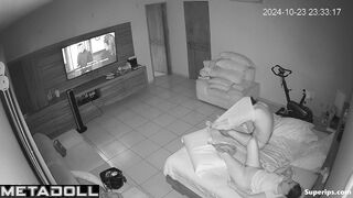 Mature Latin couple has routine sex