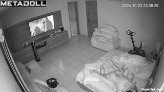 Mature Latin couple has routine sex