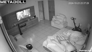Mature Latin couple has routine sex