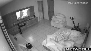 Mature Latin couple has routine sex