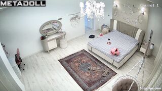 Arab college girl naked in her room