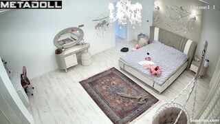 Arab college girl naked in her room