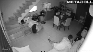 Gorgeous blonde girl gets fucked on the couch