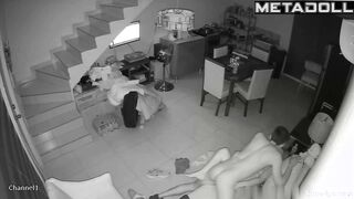 Gorgeous blonde girl gets fucked on the couch