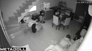 Gorgeous blonde girl gets fucked on the couch